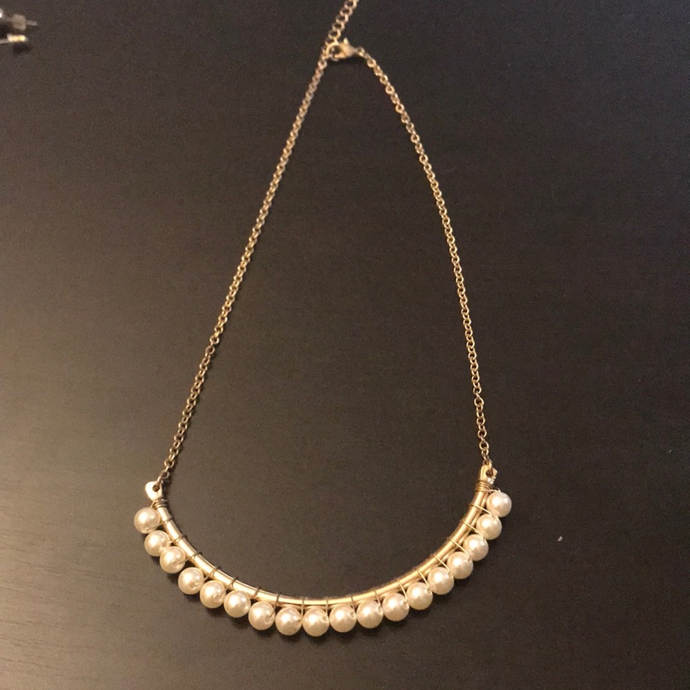 faux pearl necklace